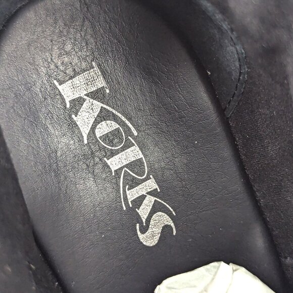 Korks Women Rohit Black Leather Double Strap Ankle Boots size 9.5 - Picture 7 of 7